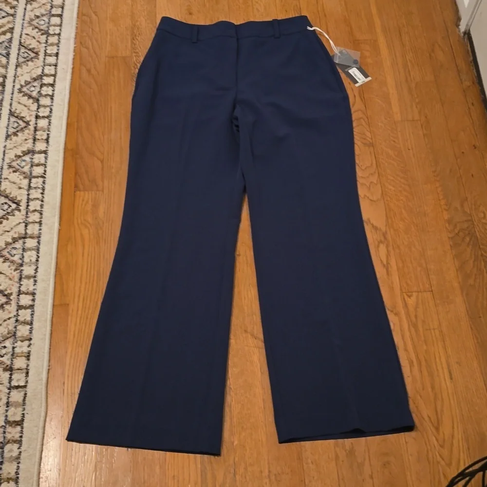 WORTHINGTON BRAND WOMEN'S PETITE BLUE DRESS PANTS TROUSERS SIZE 2P